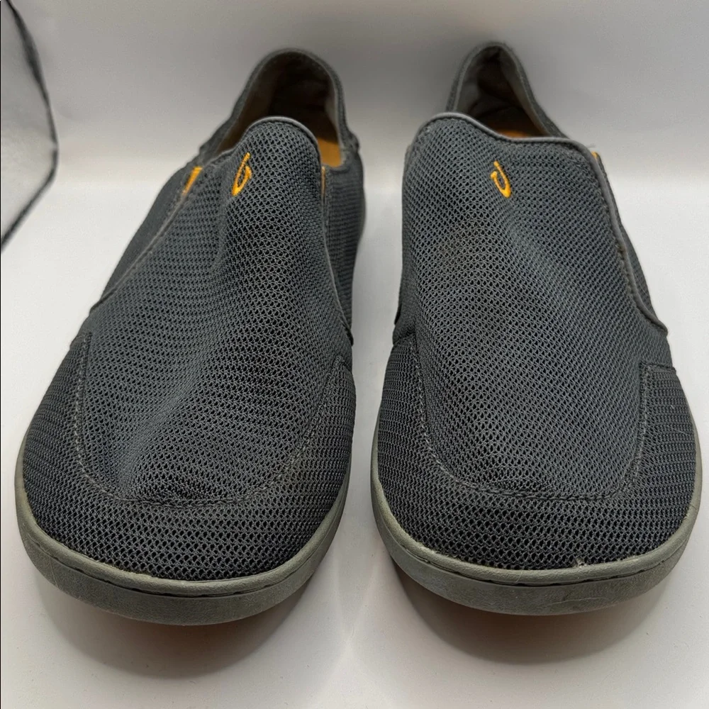 Olukai Nohea Mesh Slip-On Shoes Men’s 8.5 Gray Comfort Casual Loafer